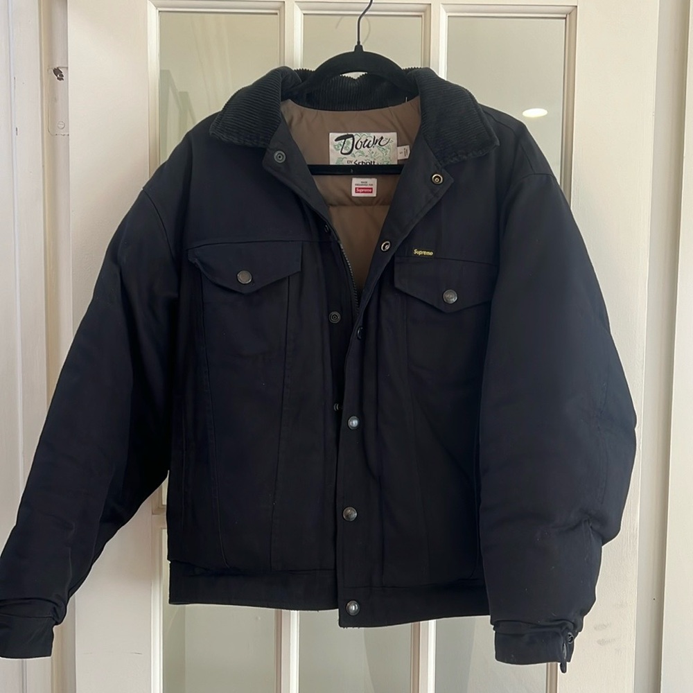 Supreme x Schott - canvas jacket